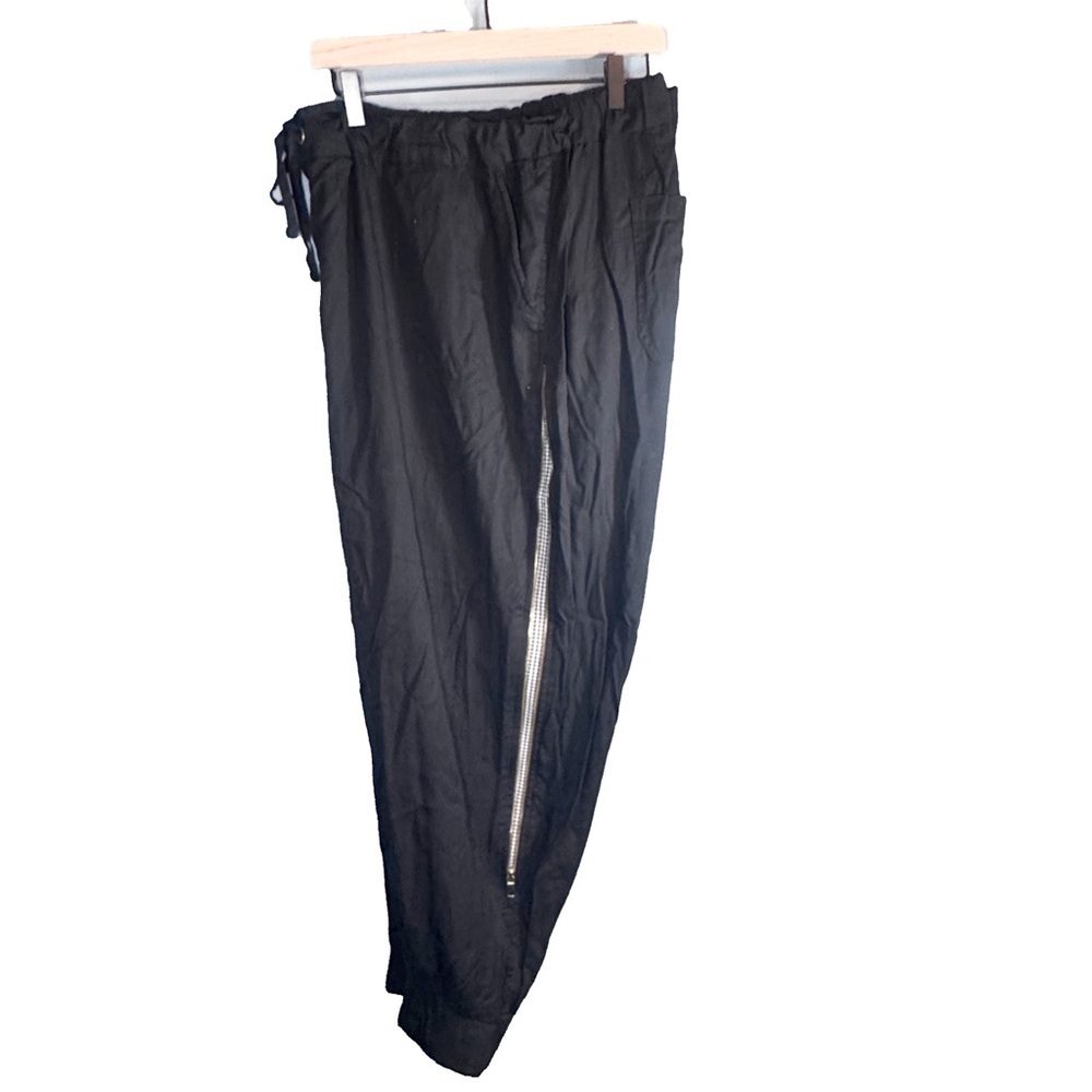 Lane Bryant Black Pants w/ Side Zipper & Houndstooth Detail - Size 22/24 - Picture 2 of 13